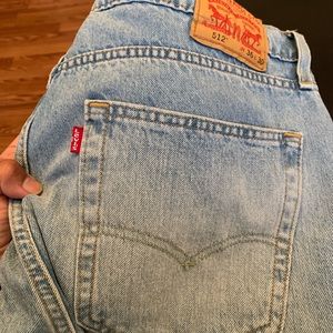 Levi’s 512 taper jeans light blue wash MSRP: $98